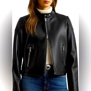 Lauren Ralph Lauren || Lambskin Leather Jacket || NWT